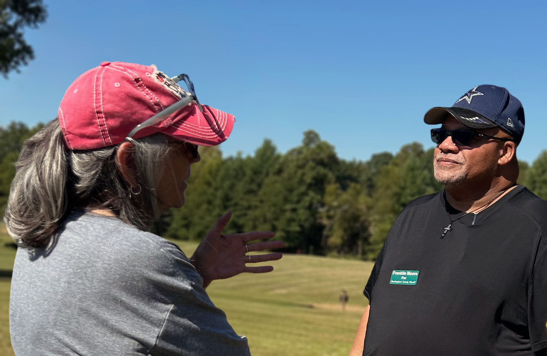 Frank Moore with his sister